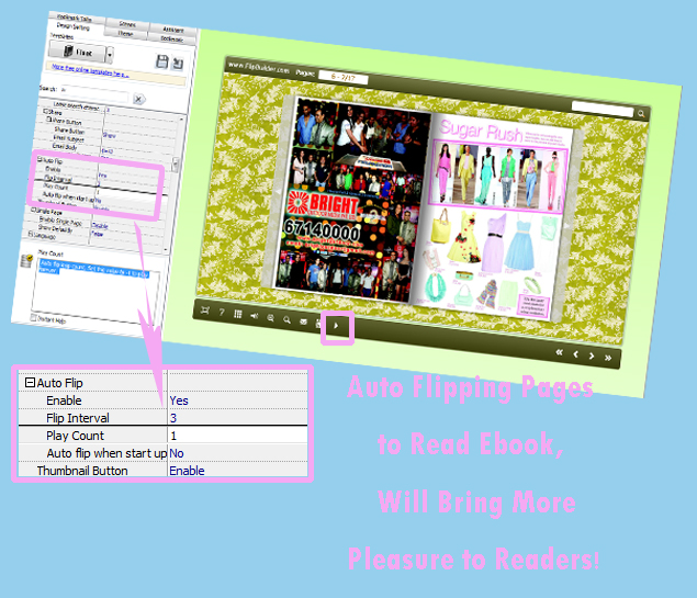 How to Auto Flip Pages in Flipping Ebooks