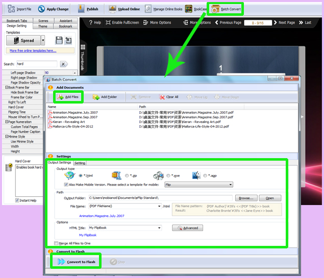 May All PDF Files Be Batch Converted to Flip Books