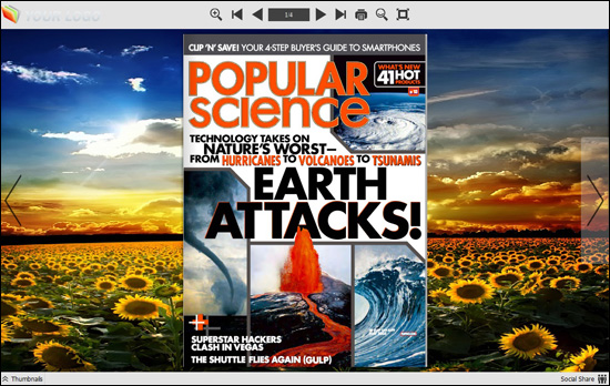 Flash Digital Magazine Maker for iPad screen shot