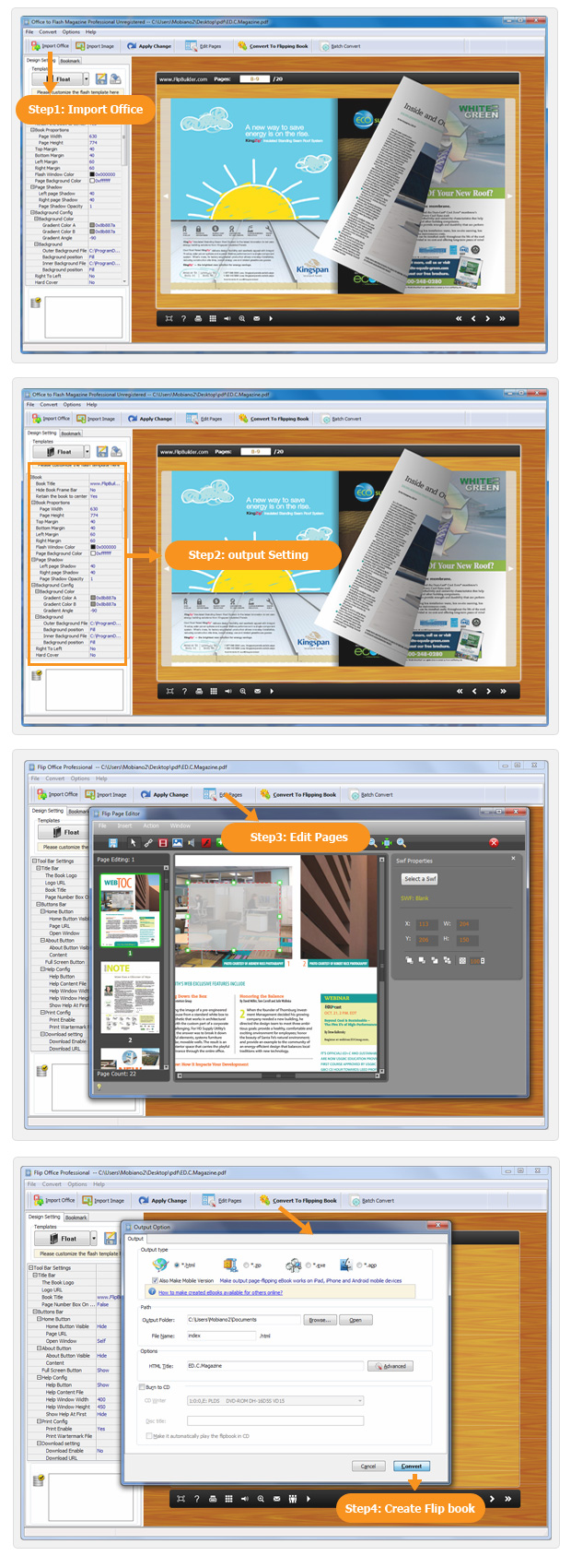 office-to-flash-magazine-pro-steps
