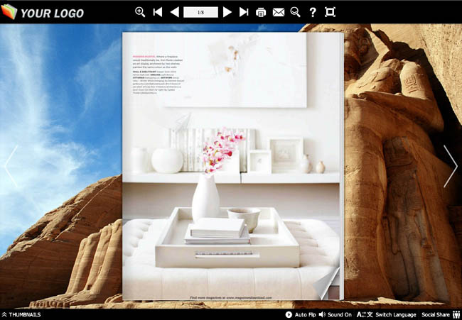 Flash Book Theme for Ancient Egypt Style screenshot Flash Book Theme for Ancient Egypt Style screenshot