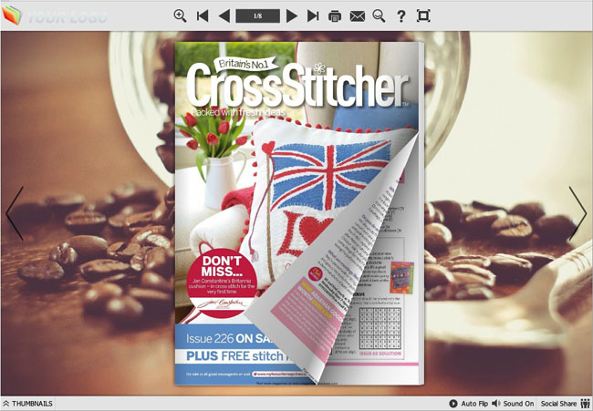 Windows 7 Flash Magazine Themes for Coffee Style 1.0 full