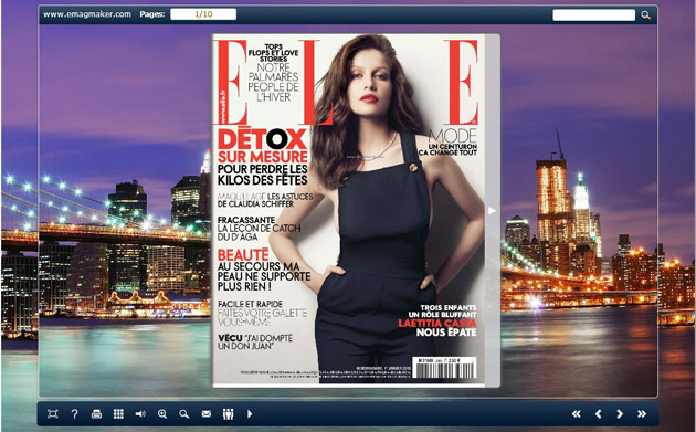 Flash Magazine Themes for Urban Nightscape Style 1.0 full