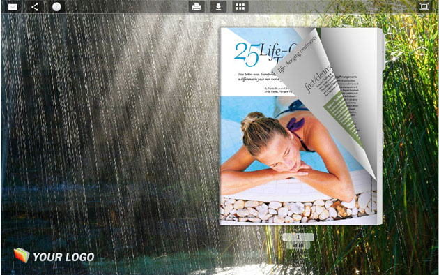 Flash Magazine Themes in Rain Style 1.0 full